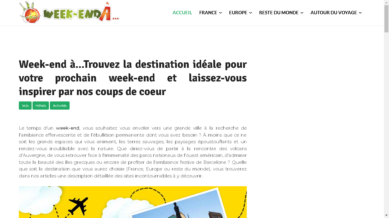 Capture d'écran de https://www.weekenda.fr/